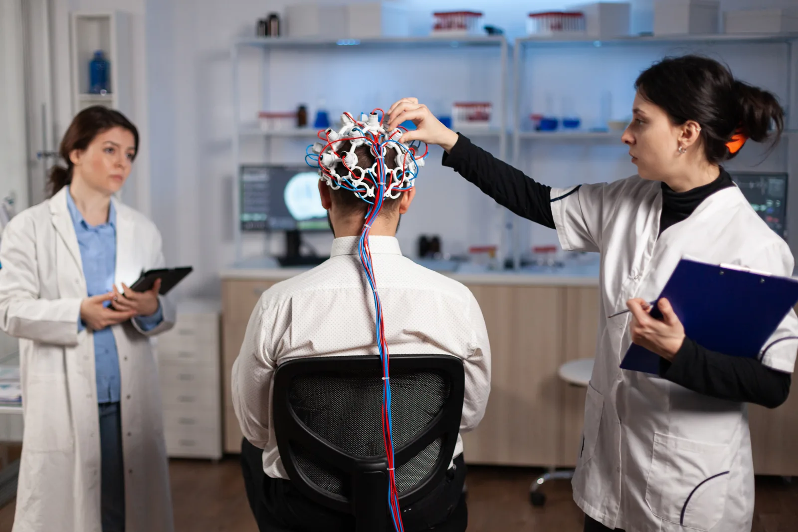 Dr. Shikha guiding brain injury rehabilitation