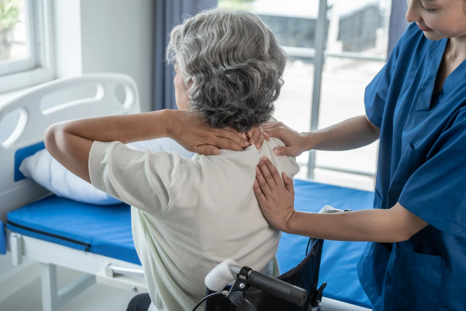 Dr. Shikha guiding spinal cord injury rehabilitation
